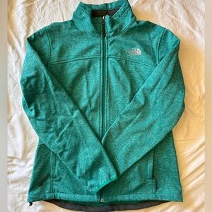 Womens The North Face Full Zip Jacket Hiking Outdoor Blue Size L